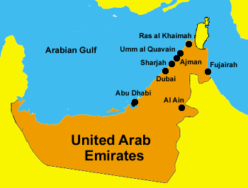 U.A.E. Map