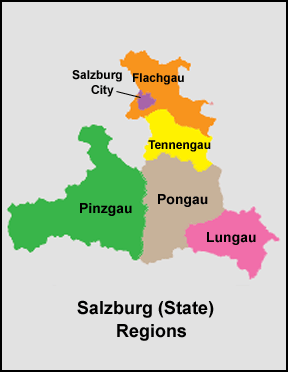 Salzburg (Land) Map