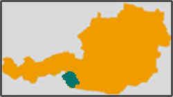 Osttirol - District (Bezirk) Lienz Map