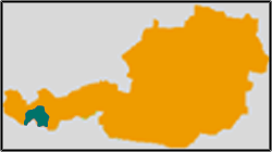 District (Bezirk) Landeck Map