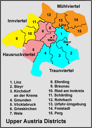 Upper Austria (Oberösterreich) Map