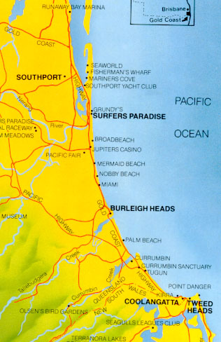 Gold Coast Map