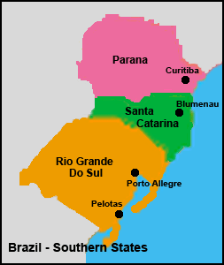 Rio Grande do Sul Map