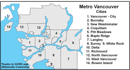 Greater  Vancouver Map