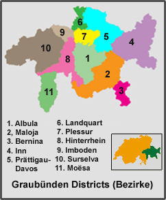 Graubünden (Grisons) Map