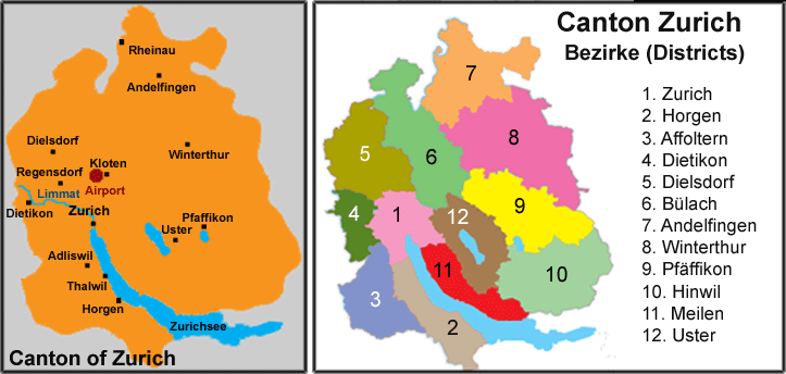 Zurich  Map