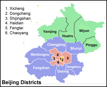 City of Beijing Map