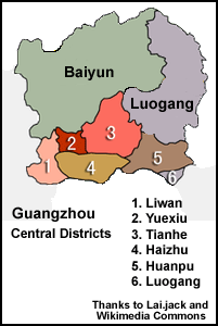 City of Guangzhou Map