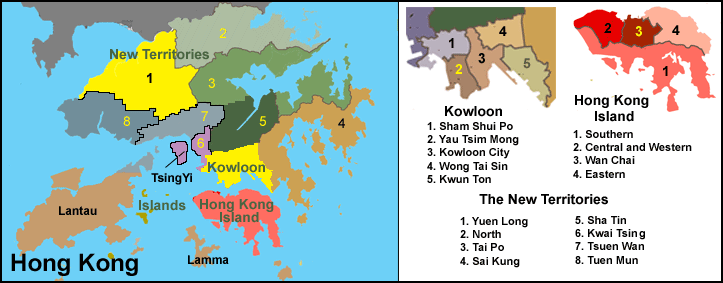 City of Hong Kong Map