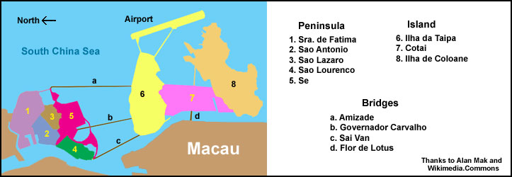 City of Macau Map