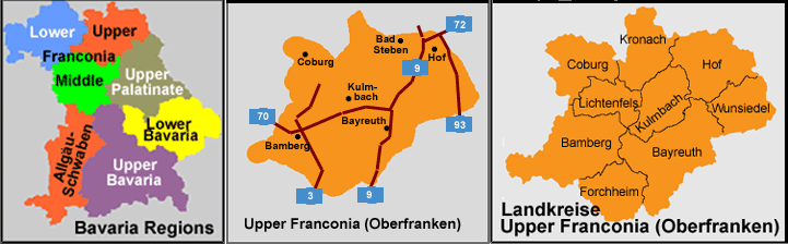 Upper Fanconia (Oberfranken) Map
