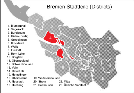 Bremen (State) Map