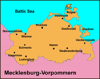 Mecklenburg-Vorpommern Map