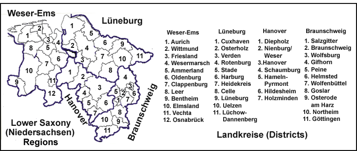 Lower Saxony Map