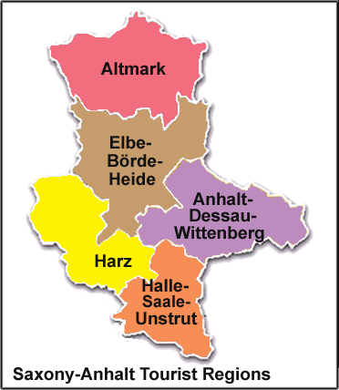 Saxonia (Sachsen)-Anhalt Map