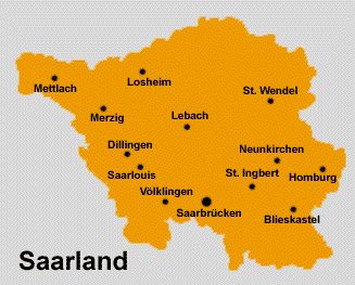 Saarland Map
