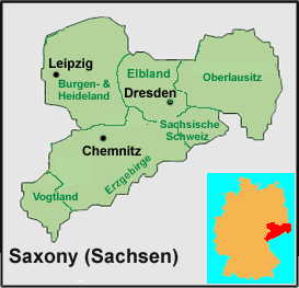 Sachsen Map