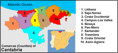 Cantabria Map