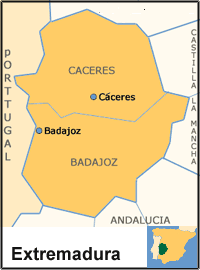 Extremadura Map