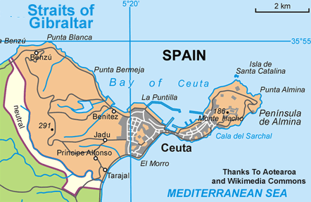 Spanish North Africa Map