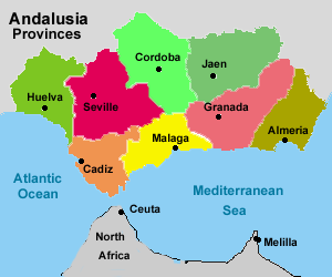 Andalusia Map