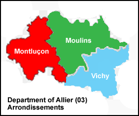 Allier (03) Map