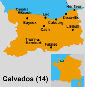 Calvados (14) Map