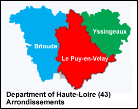 Haute-Loire (43) Map