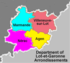 Lot-et-Garonne (47) Map