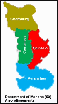 Manche (50) Map