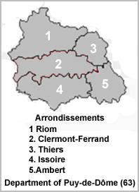 Puy-de-Dôme (63) Map
