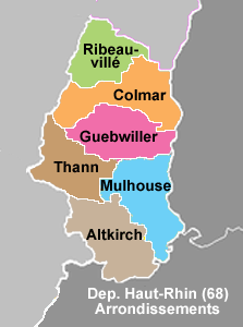 Haut-Rhin (68) Map
