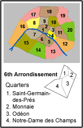  6th Arrondissement - Luxembourg Map