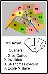  7th Arrondissement - Palais-Bourbon Map