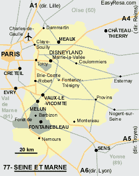 Seine-et-Marne (77) Map
