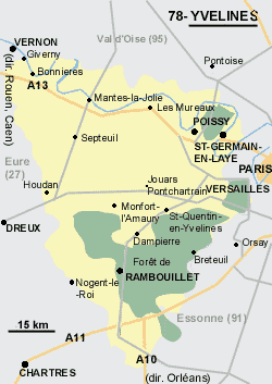 Yvelines (78) Map