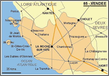 Vendée (85)  Map