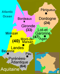 Aquitaine Map