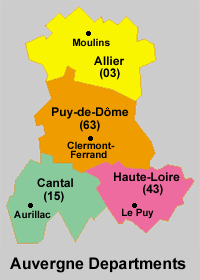 Auvergne Map