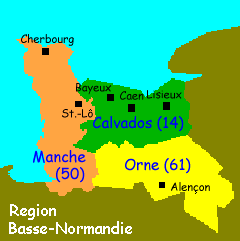 Basse-Normandie Map