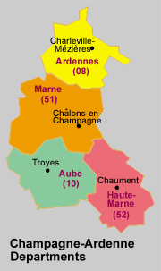 Champagne-Ardenne Map