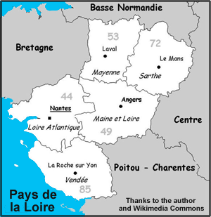 Pays de la Loire Map