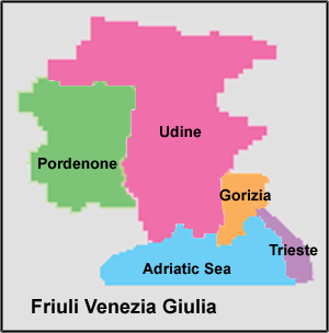 Friuli-Venezia Giulia Map