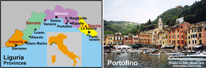 Liguria Map