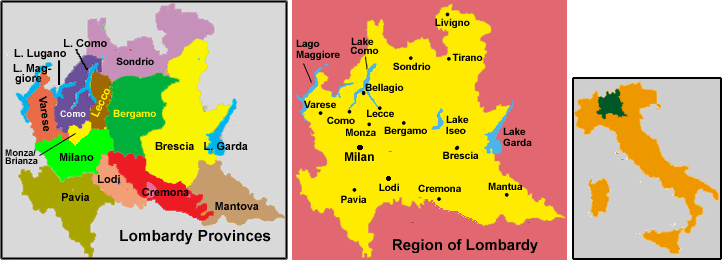 Lombardy Map