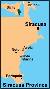 Siracusa / Syracuse Province Map