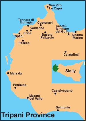 Trapani Province Map
