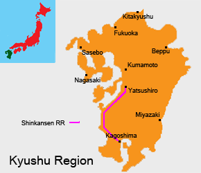 Kyushu Region Map