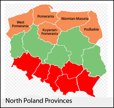 North Poland Map