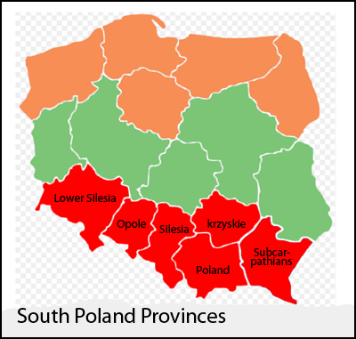 South Poland Map